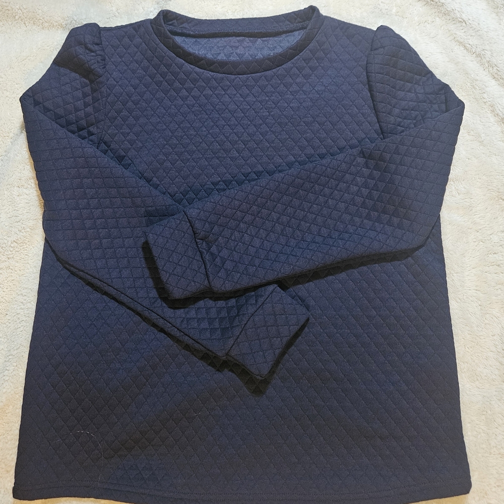 NWOT SHEIN Navy Quilted Top